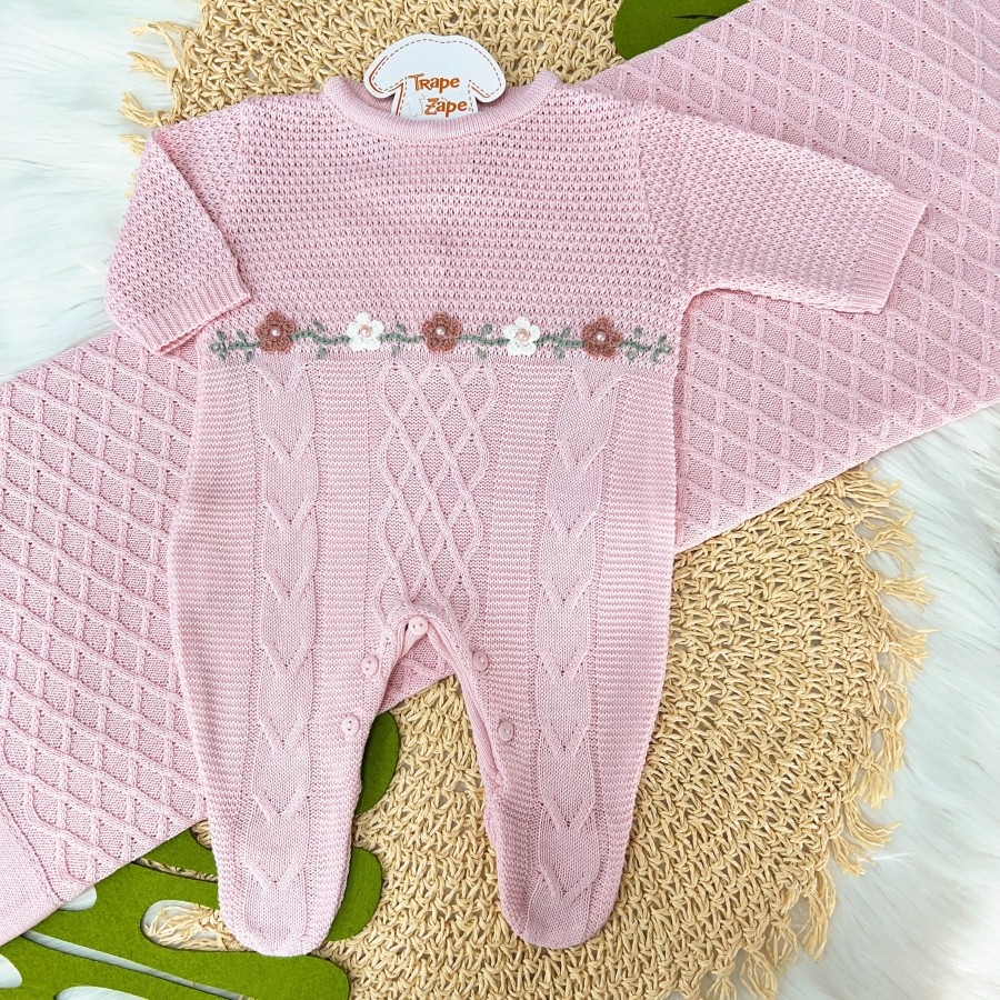  Saída de Maternidade Flora - Rosa